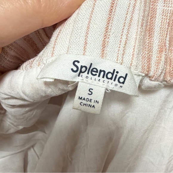 Splendid Peach and Cream Striped maxi skirt Small - Picture 11 of 13